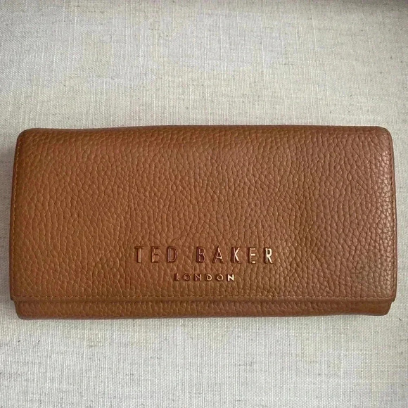 Ted Baker Selma Matisse Large Leather Wallet in Cognac Brown - Picture 2 of 10